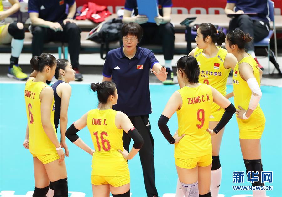 （体育）（11）排球&mdash;&mdash;女排世界杯：中国队战胜美国队 