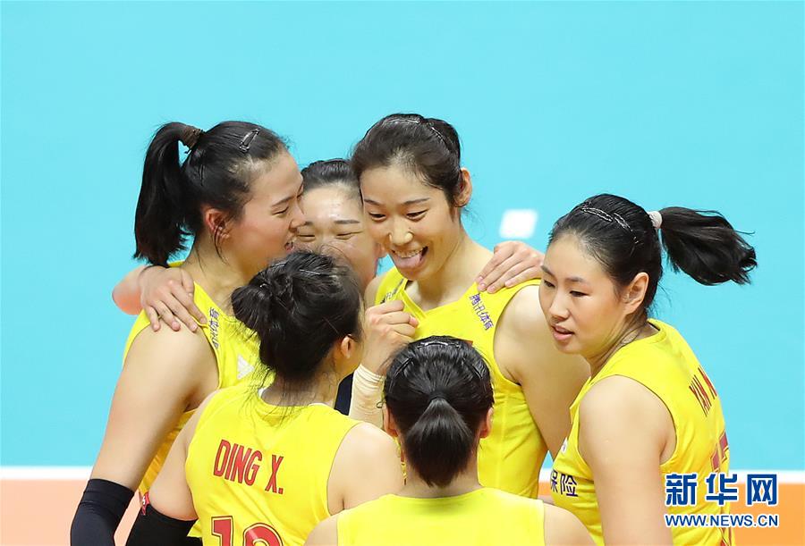 （体育）（10）排球&mdash;&mdash;女排世界杯：中国队战胜美国队 