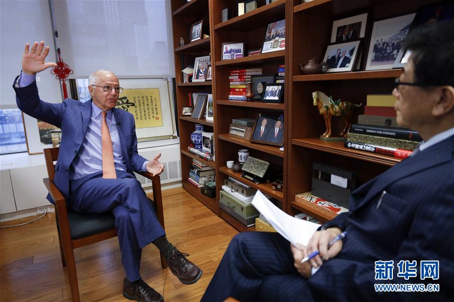 （国际）（1）&ldquo;我亲眼见证了中国奇迹&rdquo;&mdash;&mdash;美中关系全国委员会主席欧伦斯祝贺新中国成立70周年