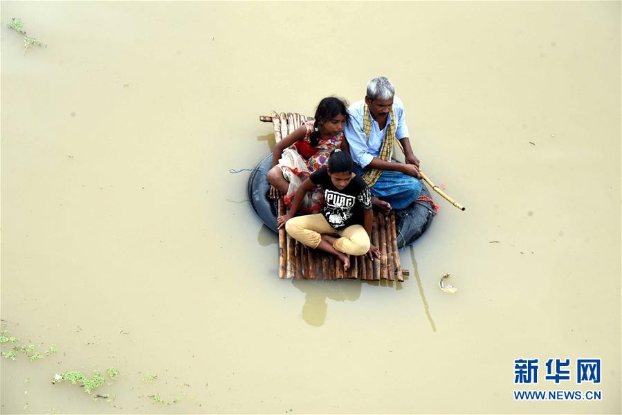 （国际）（2）洪灾造成印度比哈尔邦42人丧生
