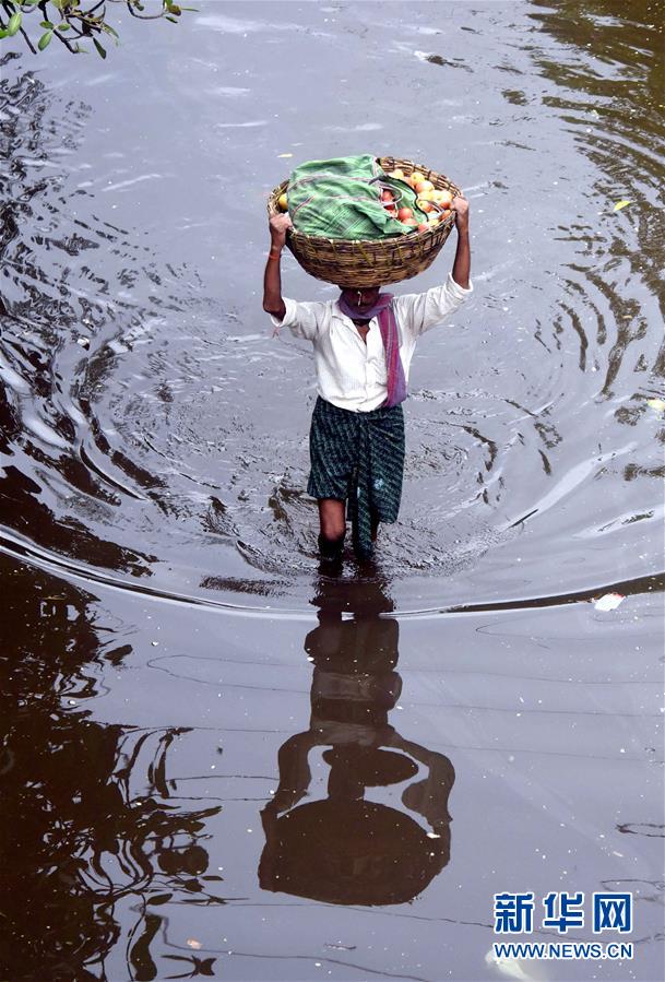 （国际）（2）洪灾造成印度比哈尔邦42人丧生