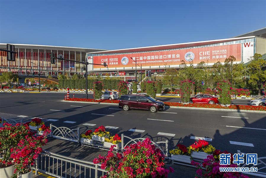 （第二届进博会）（3）鲜花装点进博会