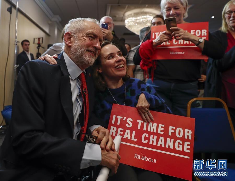 （国际）（3）英国工党领袖科尔宾为大选拉票并就&ldquo;脱欧&rdquo;发表演说