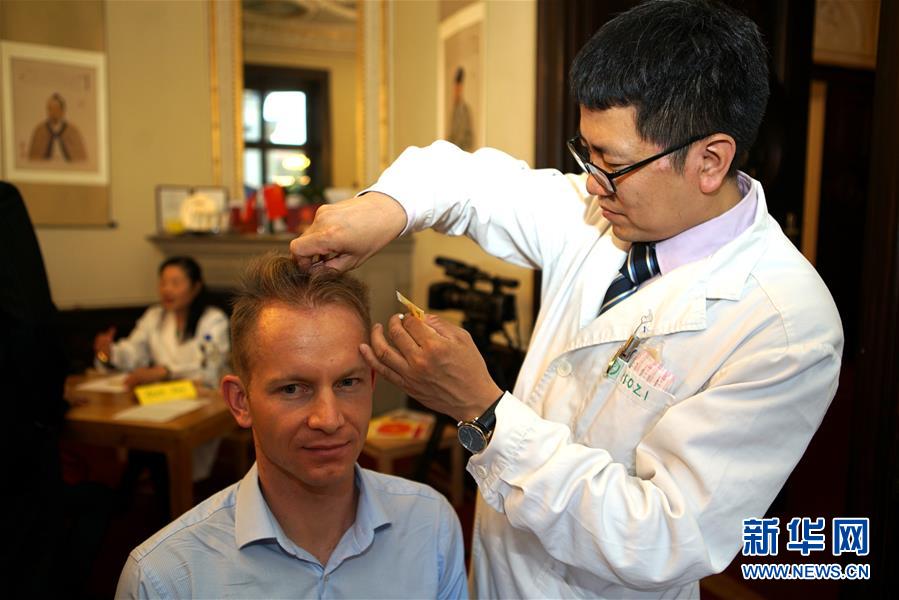 (国际·图文互动)(3)“一带一路”中医药针灸风采行走进捷克