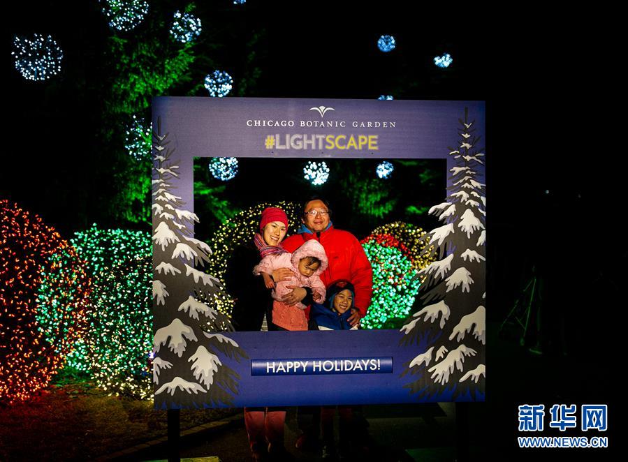 （国际）（5）芝加哥举办节日灯光秀