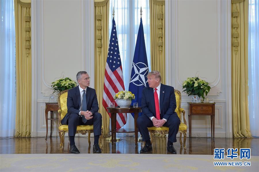 （国际）（1）北约秘书长斯托尔滕贝格与美国总统特朗普会谈
