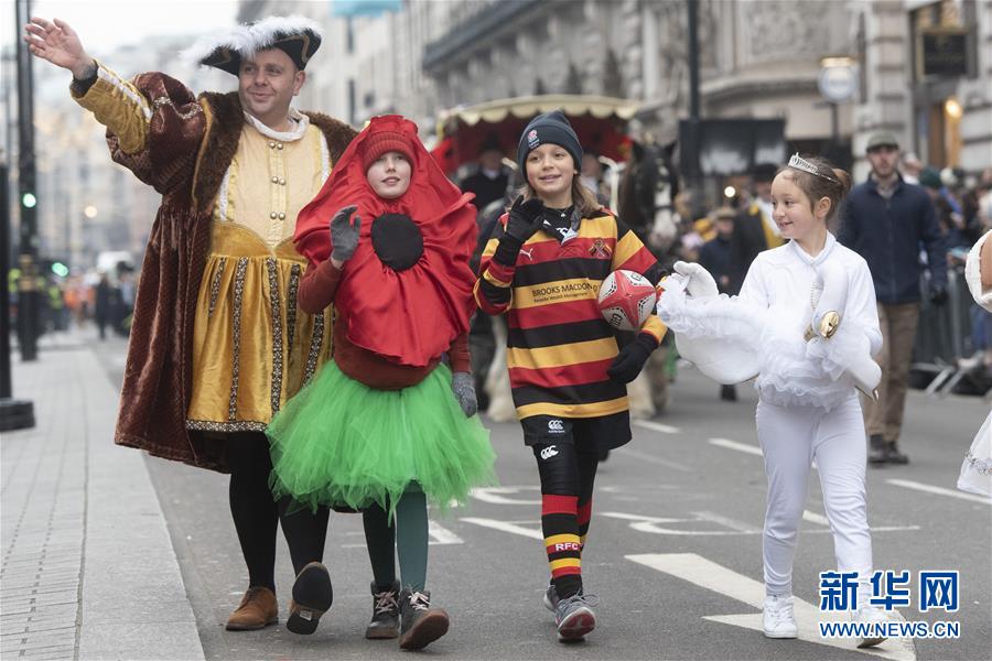 （国际）（2）英国伦敦举行新年游行