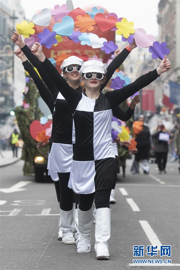 （国际）（6）英国伦敦举行新年游行