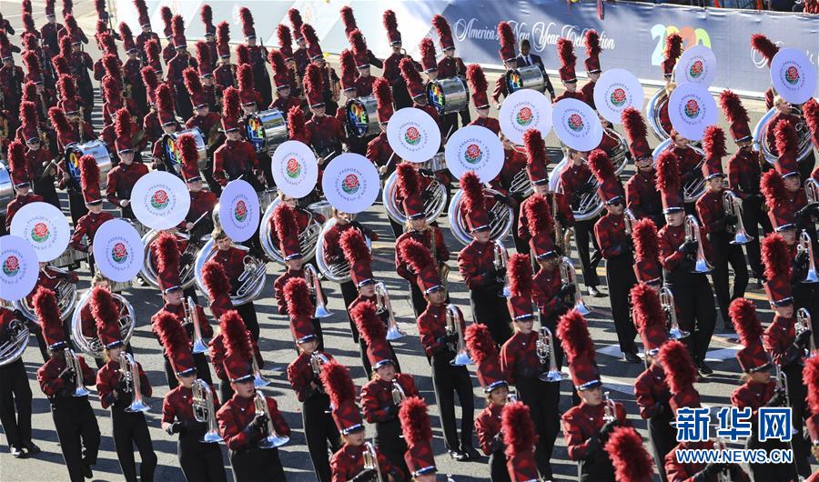 （国际）（2）洛杉矶举行2020新年玫瑰花车游行