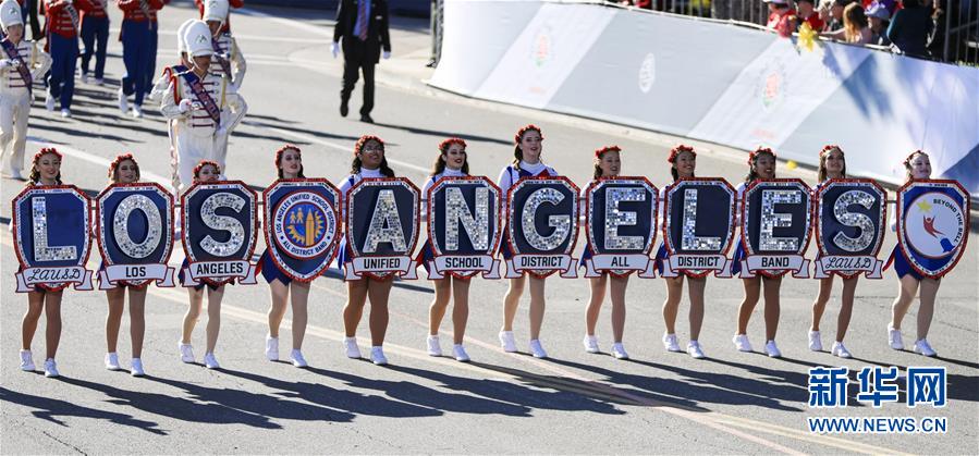 （国际）（3）洛杉矶举行2020新年玫瑰花车游行