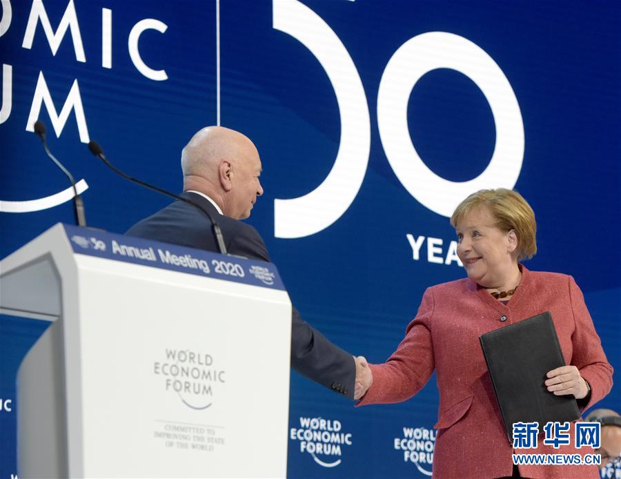 （國際）（2）德國總理默克爾出席世界經濟論壇2020年年會