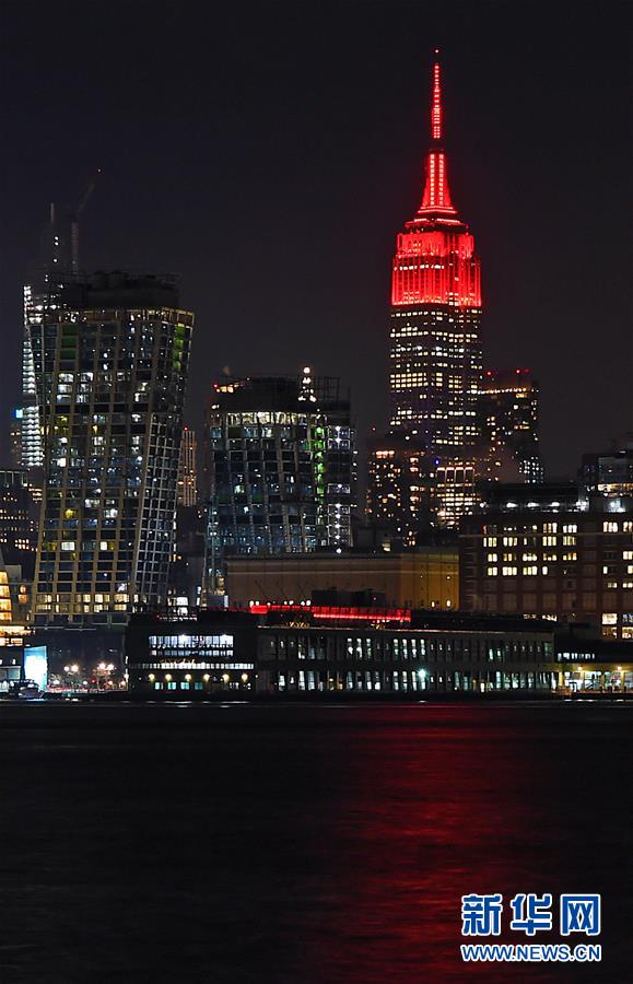 （国际）（4）纽约帝国大厦庆祝中国新春