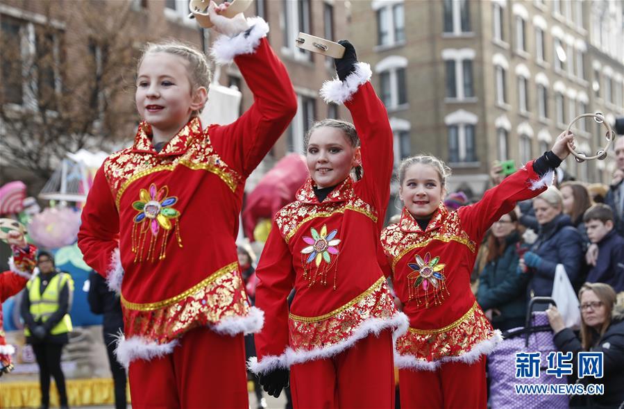 （国际）（8）伦敦举行新春巡游庆祝中国农历新年