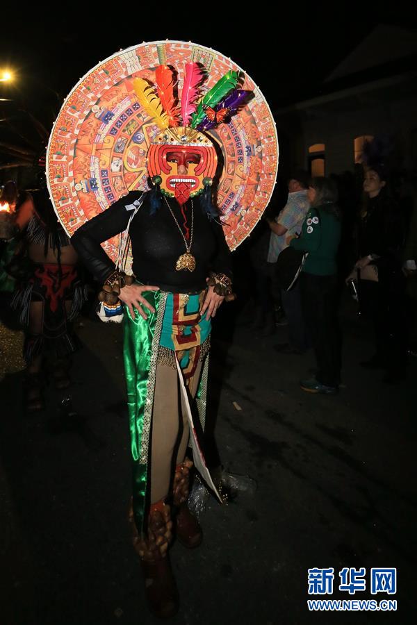 （XHDW）（4）美国新奥尔良举行狂欢节游行