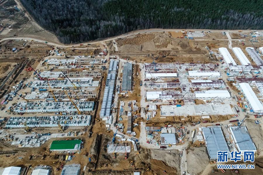 （国际疫情）（1）建设中的莫斯科方舱医院