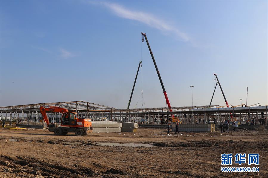 （国际疫情）（1）建设中的塔什干方舱医院