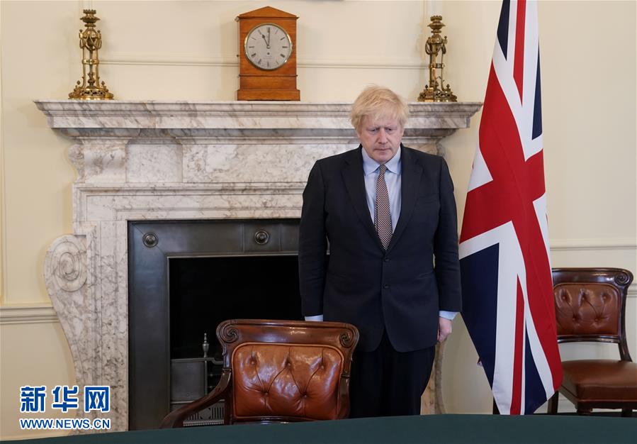 (国际)(1)英国首相纪念二战胜利75周年