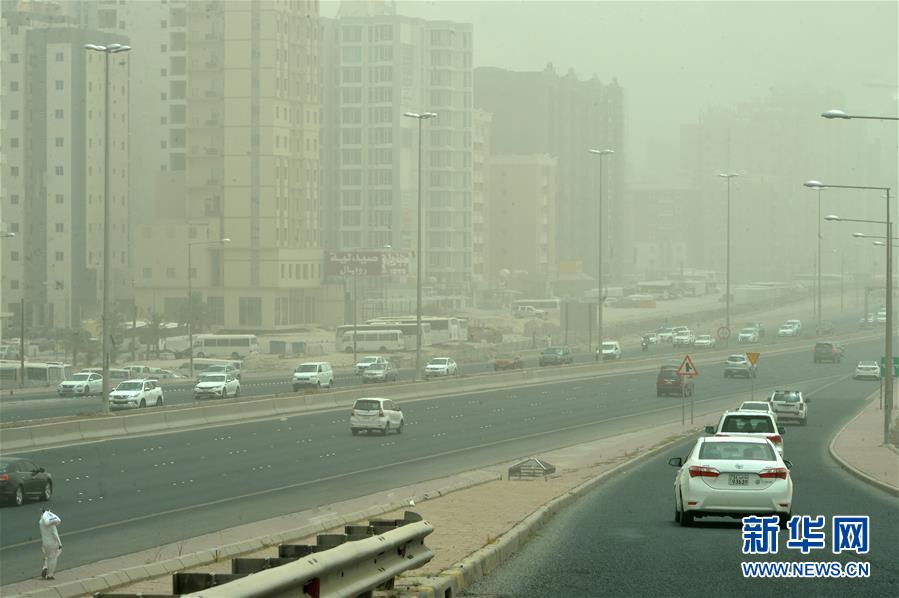 （国际）（3）科威特遭遇沙尘暴天气