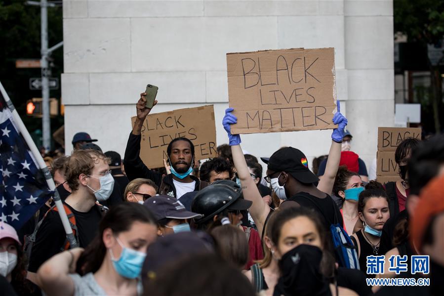 （国际）（6）美国民众继续举行游行示威抗议种族歧视