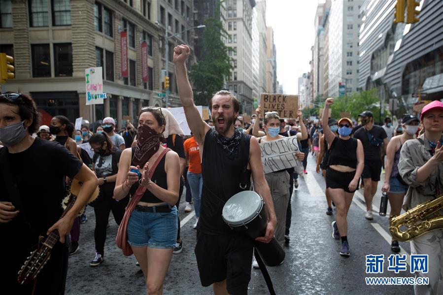 （国际）（7）美国民众继续举行游行示威抗议种族歧视