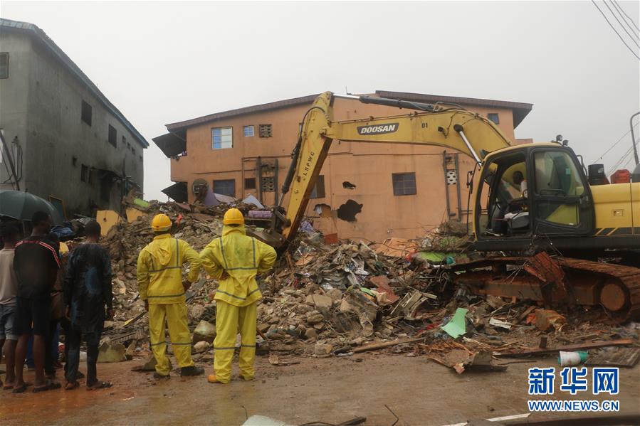 （國際）（2）尼日利亞拉各斯一居民樓坍塌致3人死亡