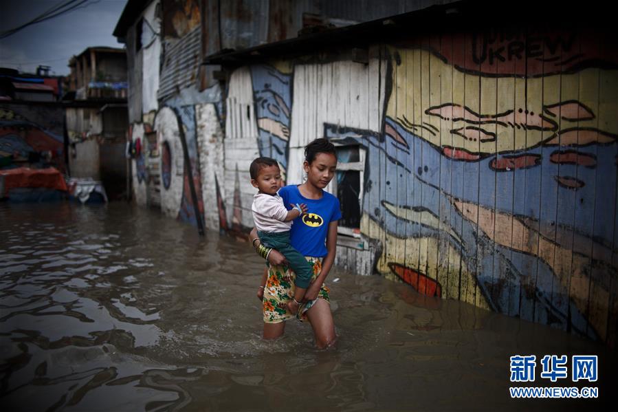 （国际）（3）强降雨致尼泊尔首都内涝