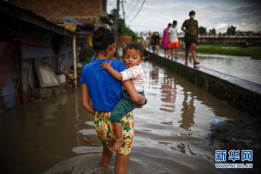 （国际）（4）强降雨致尼泊尔首都内涝
