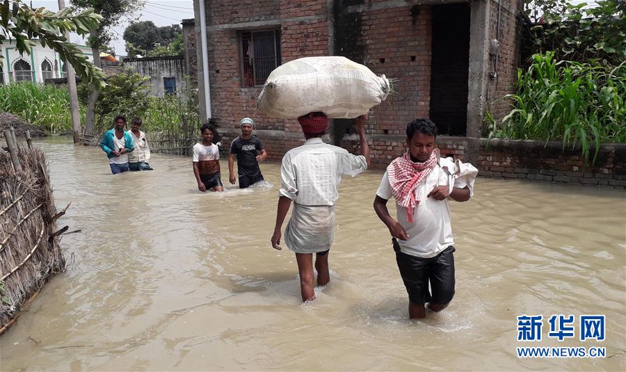 （国际）（4）印度比哈尔邦洪灾造成至少10人死亡