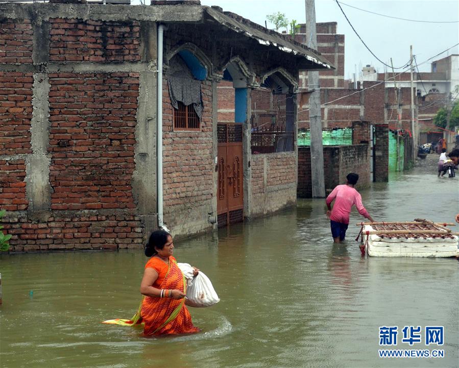 （国际）（5）印度比哈尔邦洪灾造成至少10人死亡