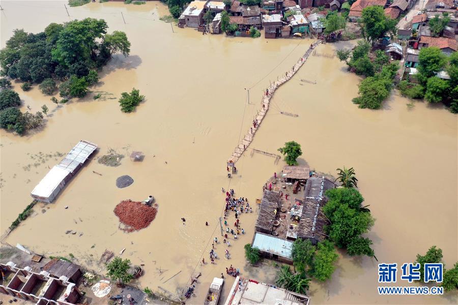 （国际）（10）印度比哈尔邦洪灾造成至少10人死亡