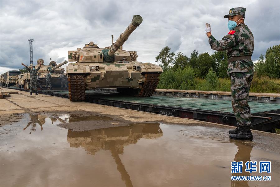 （國際）（4）我軍赴俄參加“國際軍事比賽-2020”裝備運抵比賽場地