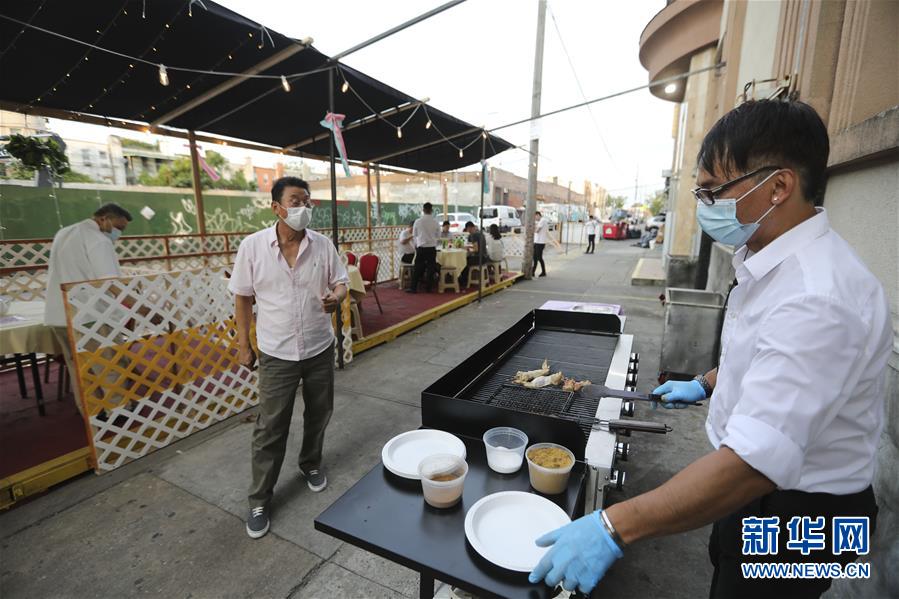 （国际疫情&middot;新华视界）（7）纽约华人酒楼&ldquo;变身&rdquo;大排档在疫情下重启