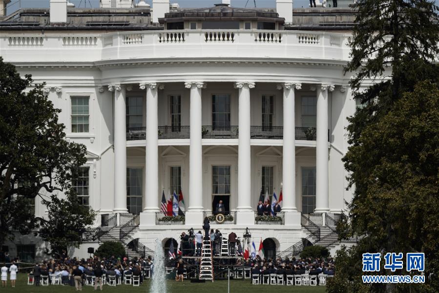 （国际）（2）以色列与阿联酋和巴林在白宫签署关系正常化协议