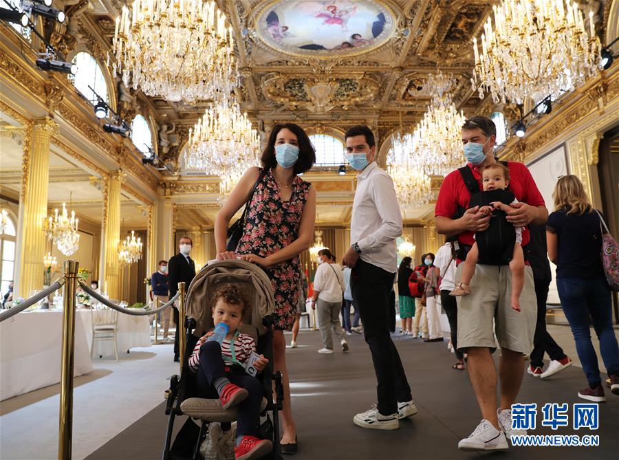 (国际)(4)疫情下的欧洲遗产日:参观法国总统府爱丽舍宫