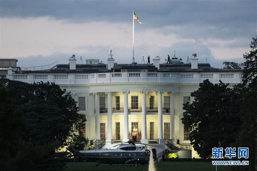 （国际）美国总统特朗普出院返回白宫