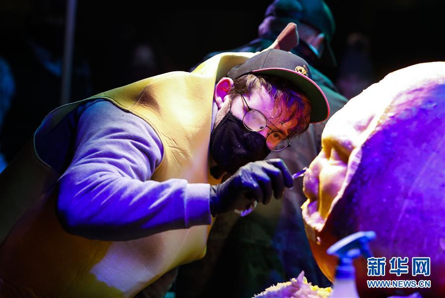 （国际）（2）美国芝加哥植物园举办南瓜灯展