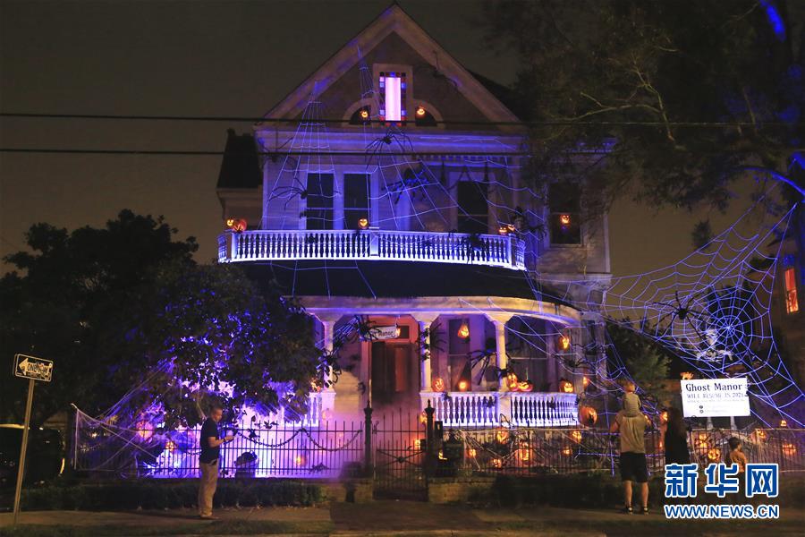 （国际）（2）美国新奥尔良：民居变身“鬼怪庄园”迎接万圣节