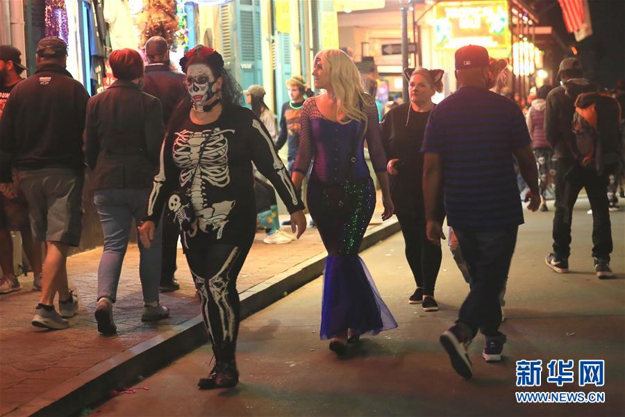 （国际）（3）美国多地庆祝万圣夜 