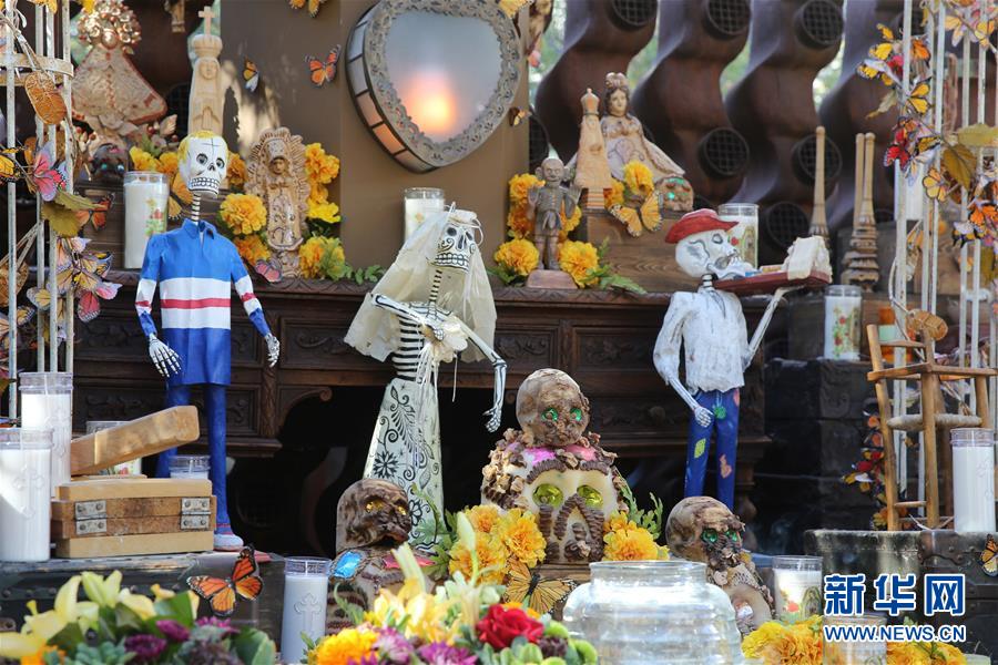 （国际）（2）美国圣安东尼奥：亡灵节怀念逝者