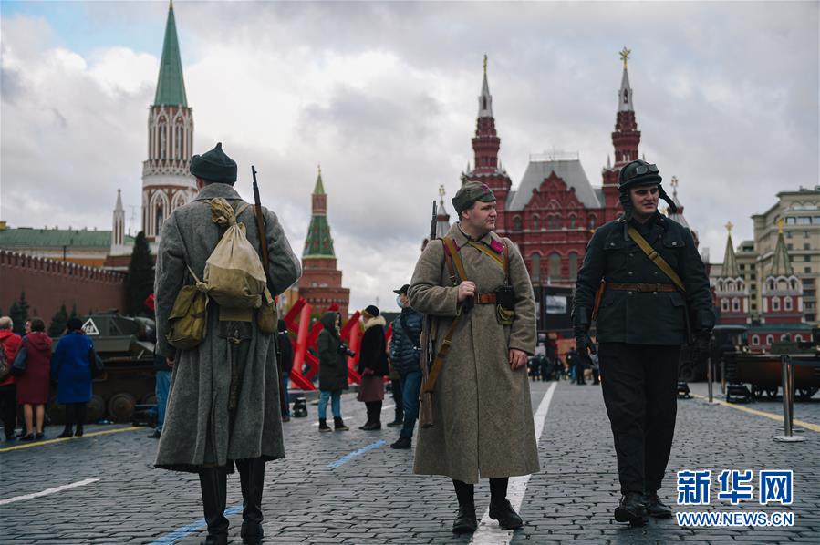 （国际）（11）俄罗斯举行1941年红场阅兵式纪念活动
