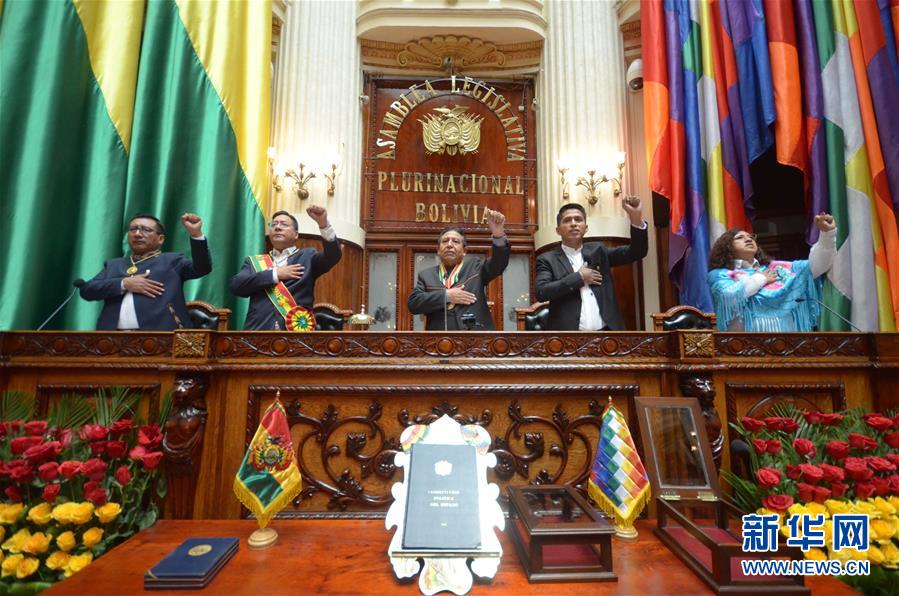 （国际）（4）阿尔塞宣誓就任玻利维亚总统