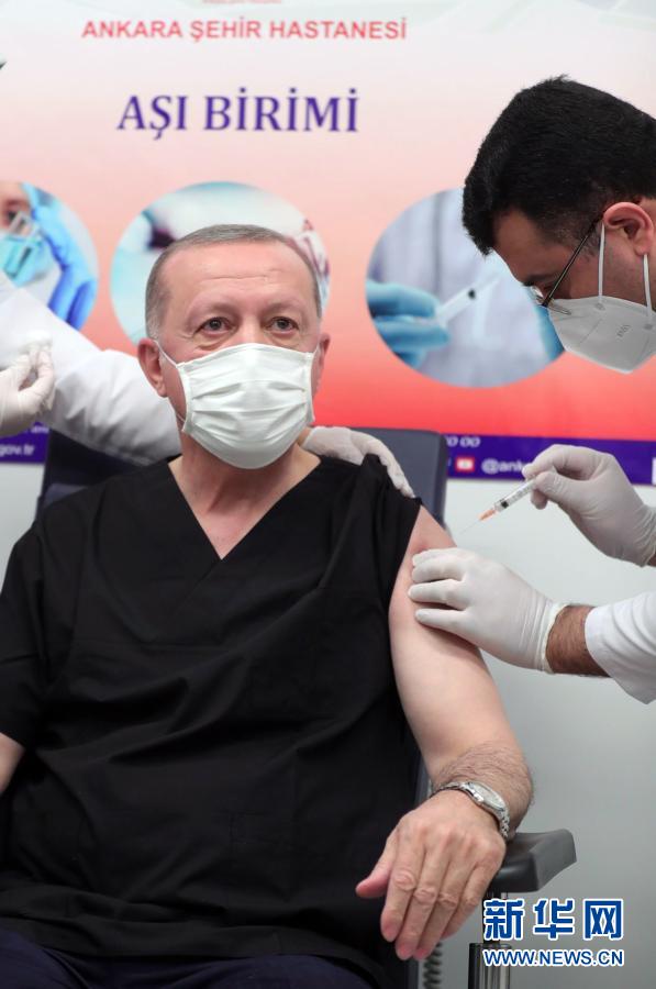 土耳其总统接种中国新冠疫苗