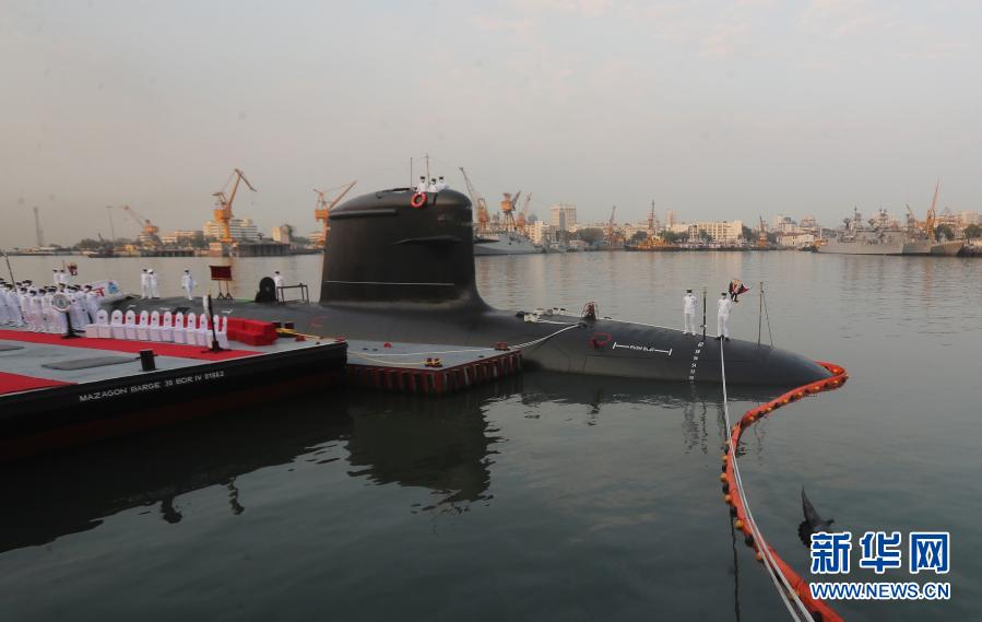 印度海军第三艘“鲉鱼”级潜艇10日起服役