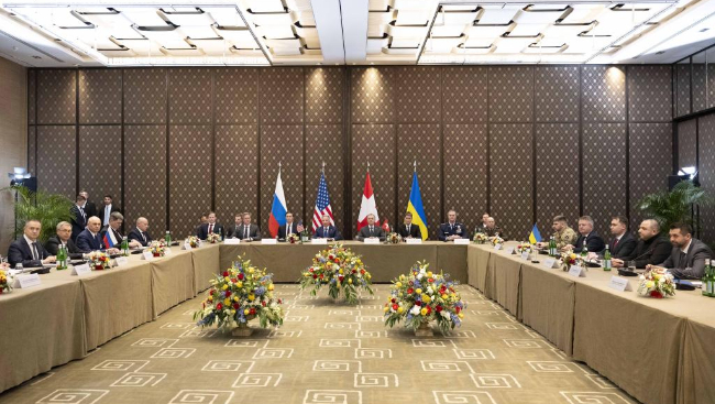 俄美乌三方在日内瓦举行闭门谈判