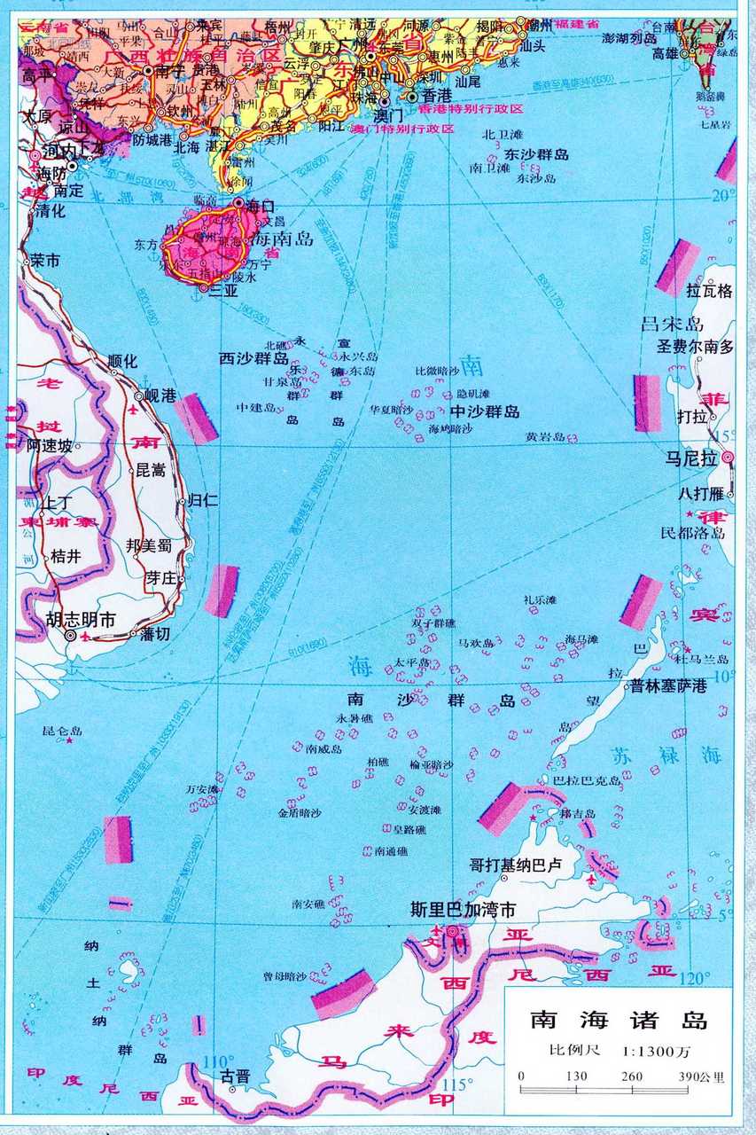 中国海域图