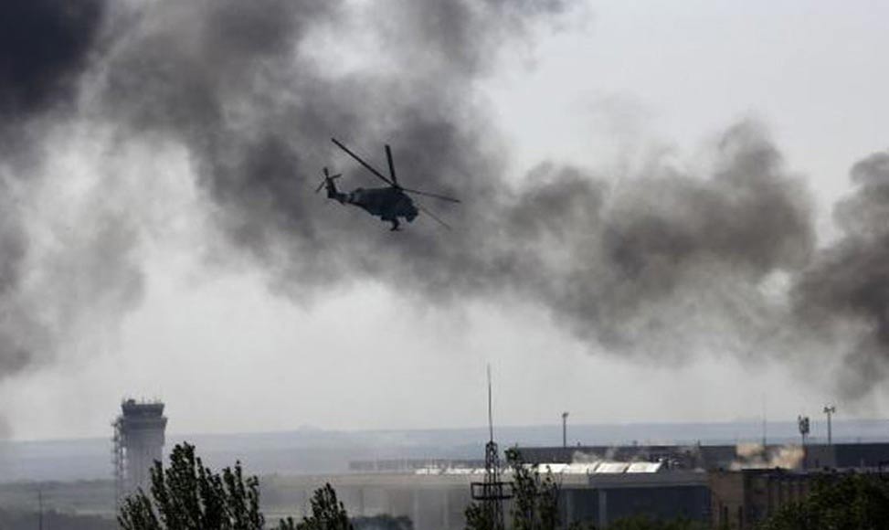 乌政府军空袭亲俄人员控制的机场