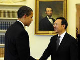 美国总统奥巴马会见汪洋和杨洁篪
