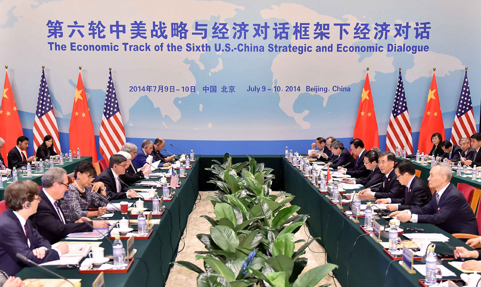 第六轮中美战略与经济对话框架下经济对话在京开幕（图）