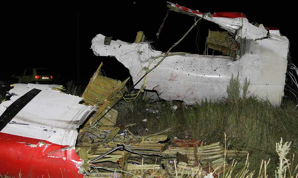 直击马航MH17客机坠毁现场