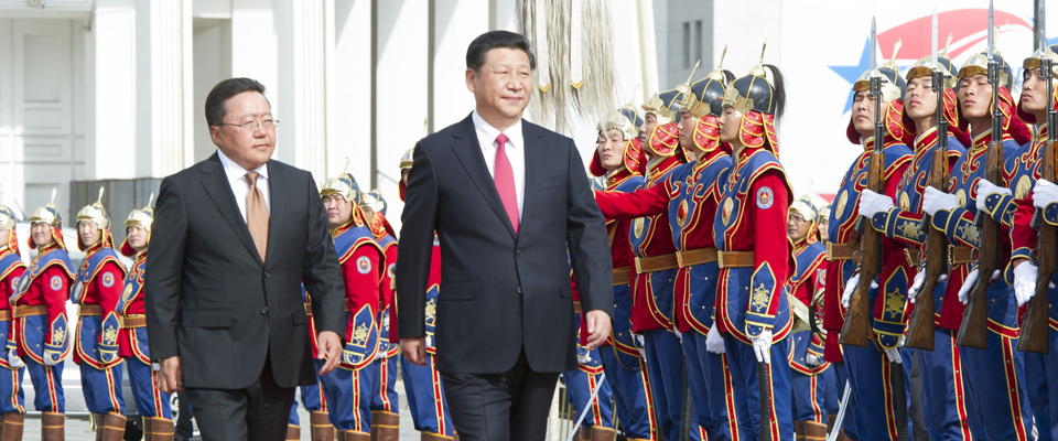 习近平同蒙古国总统额勒贝格道尔吉举行会谈